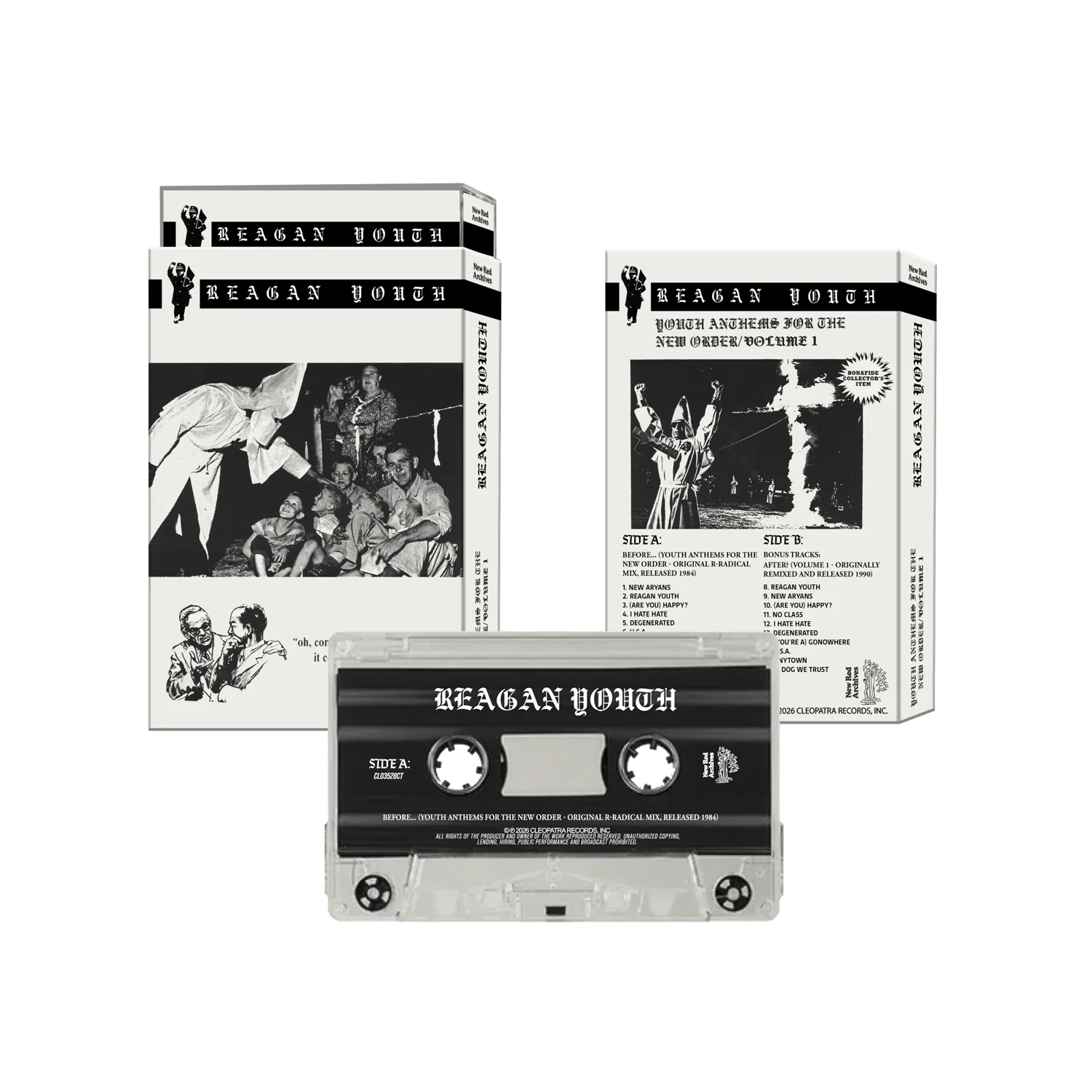 Reagan Youth - Youth Anthems For The New Order / Volume 1 (Cassette + Tote Bag Bundle) - Image 4